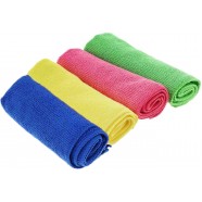 Салфетка 50*60см из микрофибры 220г/м2 (без упаковки) желтый, зеленый и красный цвет